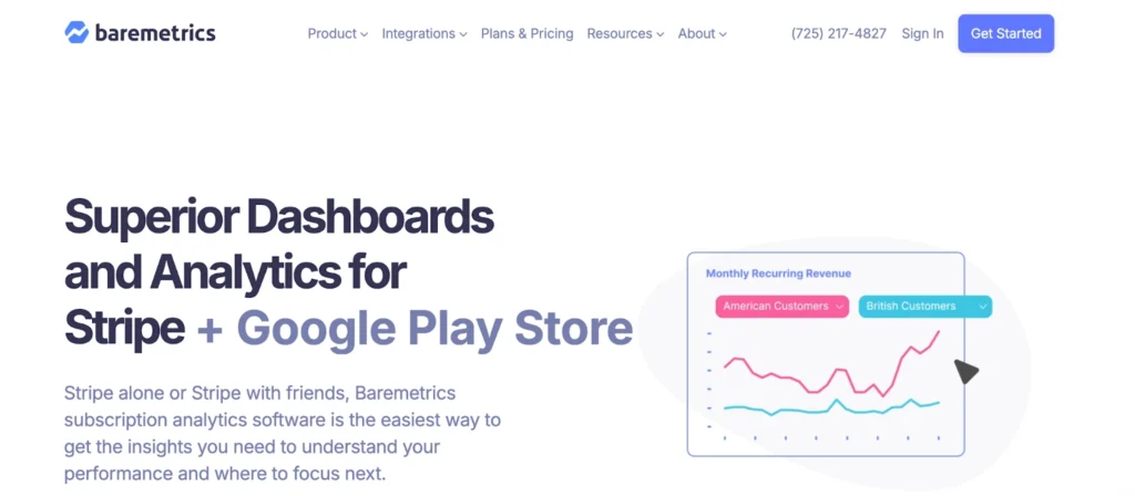 Baremetrics Front Pae