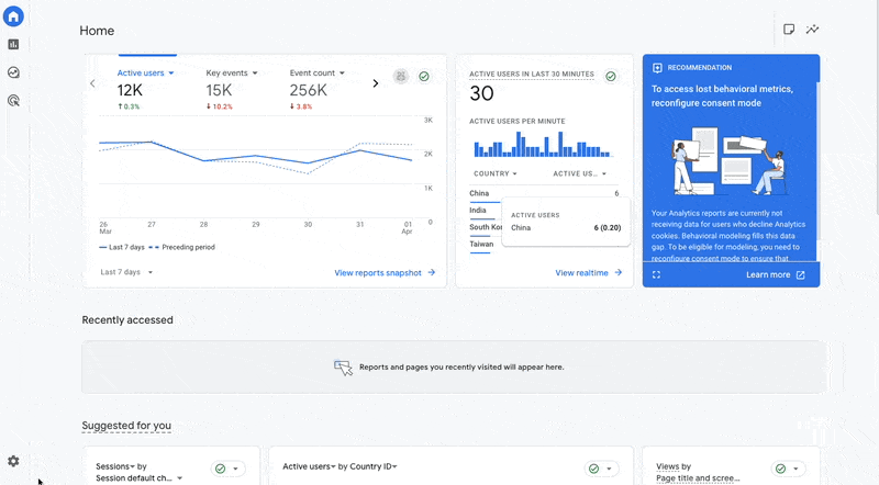 GA4 Attribution settings visualization