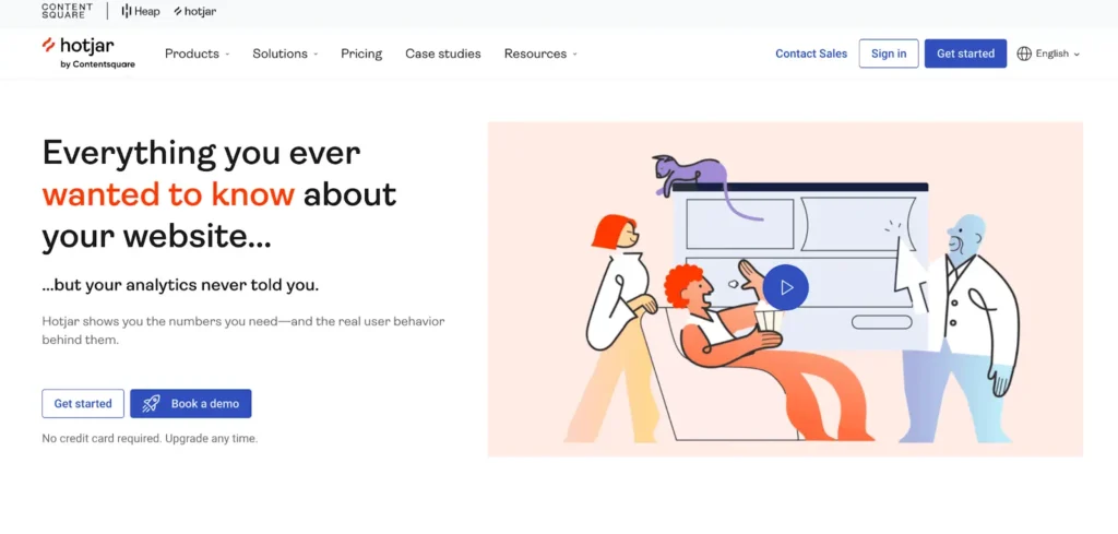 Hotjar Front Page