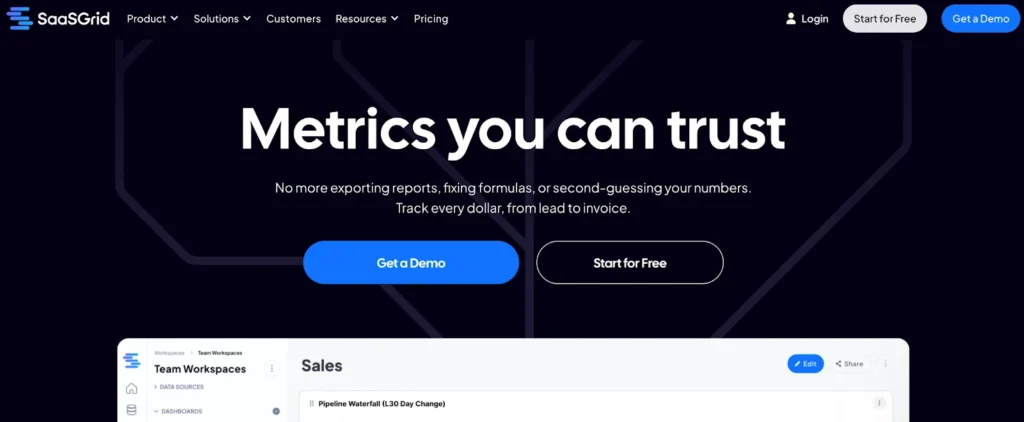 SaaSGrid Front Page